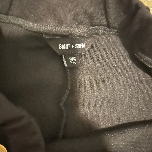 Saint + Sofia Chelsea Black Wide-Leg Pants - Picture 8 of 8